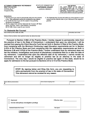  Ct Retirement Form 2014