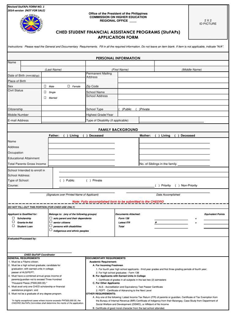  Ched Online Application 2014-2024