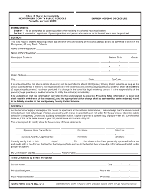 Mcps Form 335 74