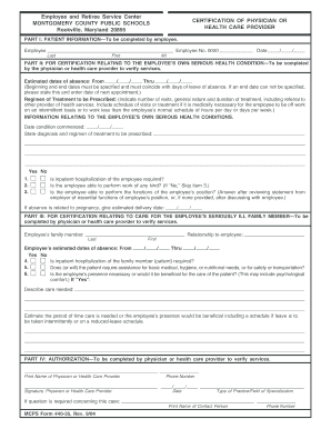 Of Health Care Form