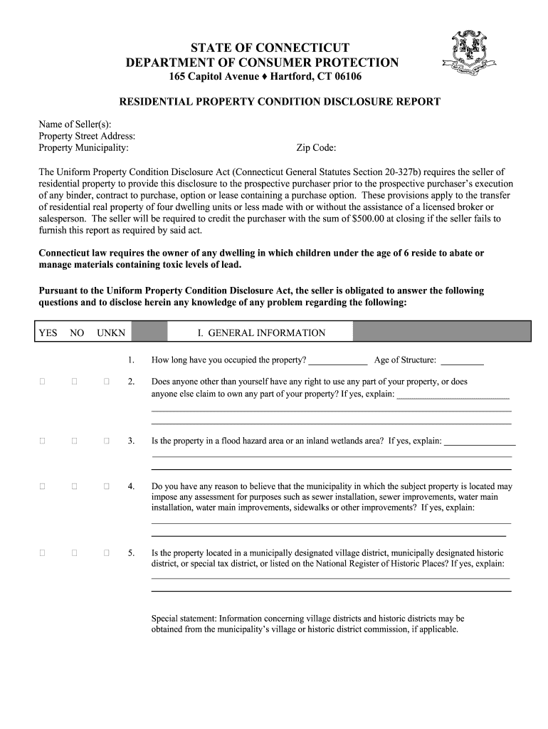 Ct Disclosure  Form