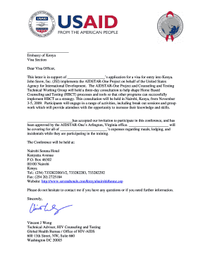 Usaid Letterhead  Form