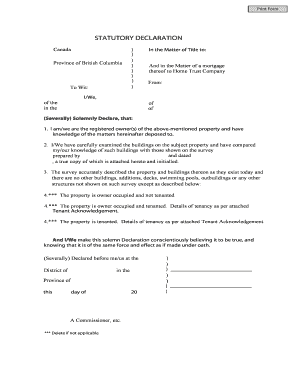 Stat Dec  Form