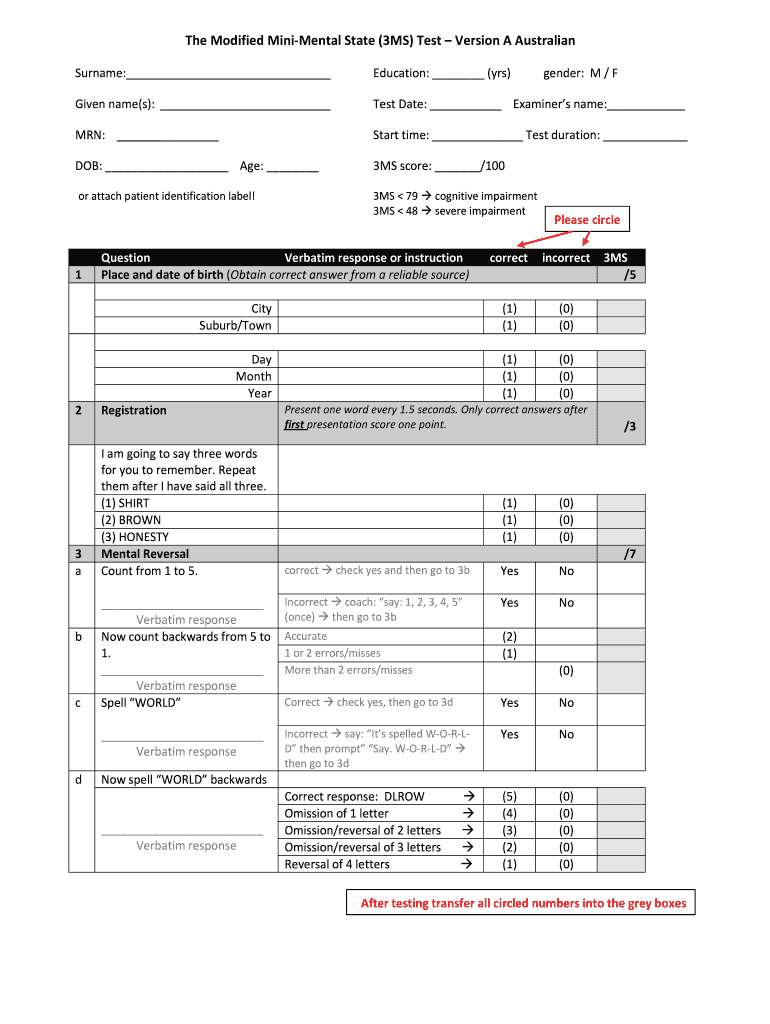 3ms Form