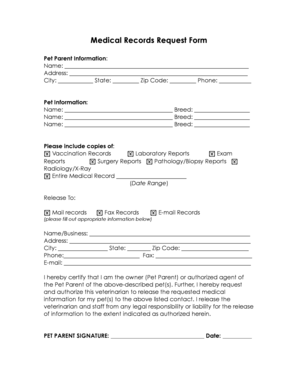 Pet Request Form