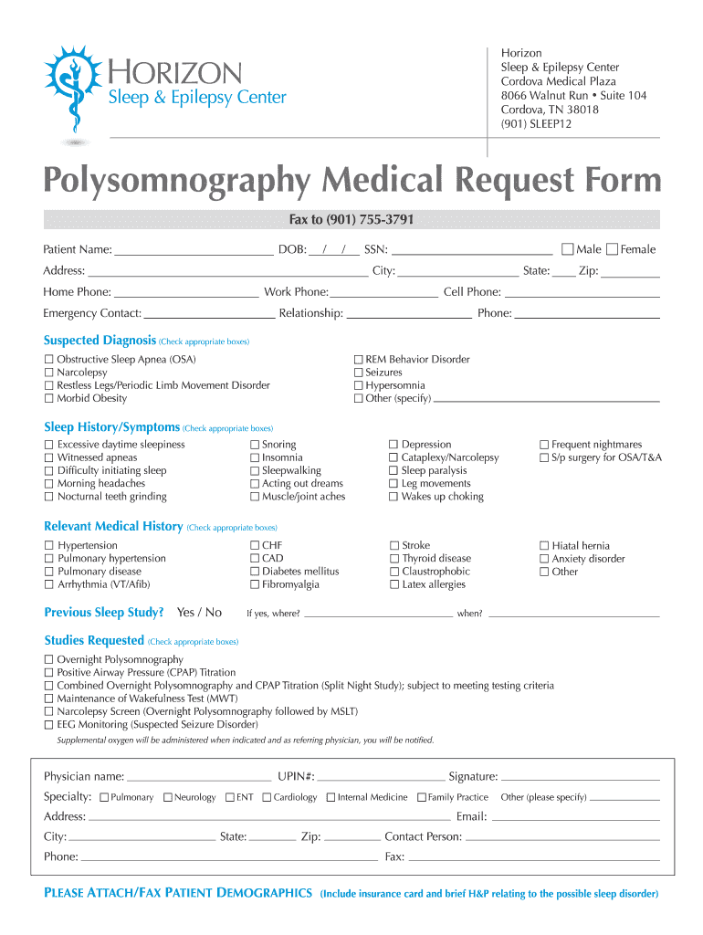 Accredited Polysomnography Programs  Form