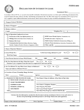 FORM 200 PDF Office of the Navajo Tax Commission