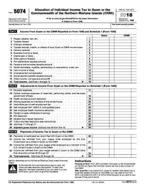  Irs Form 5074 2018