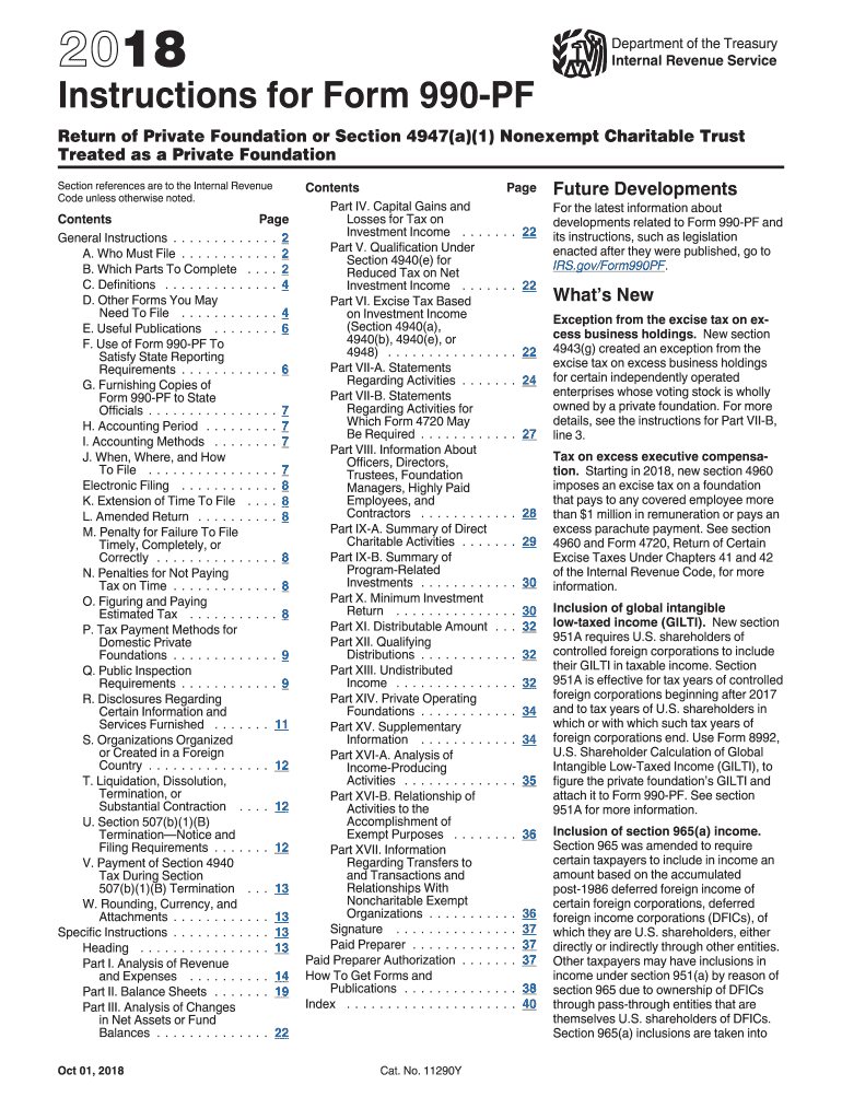  Form 990 Instructions PDF 2018