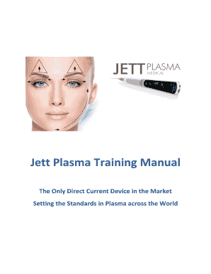 Plasma Pen Training Manual PDF  Form