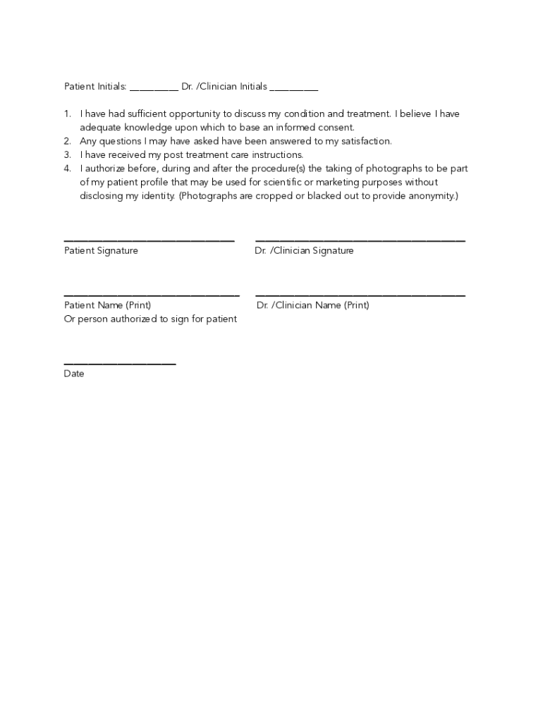 Rf Microneedling Consent Form