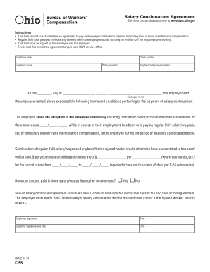 Ohio Compensation Form