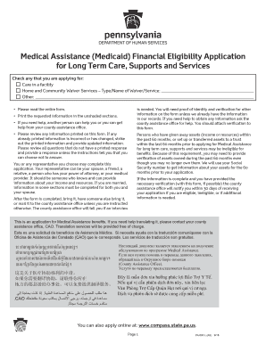 PA 600L Pennsylvania Department of Human Services  Form