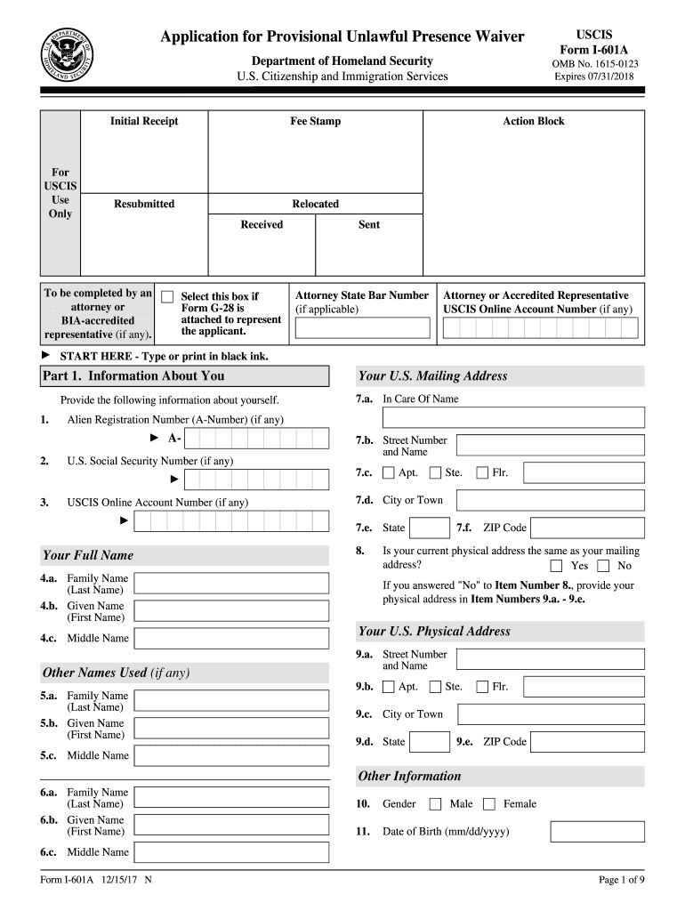 Get and Sign 601a 2017-2022 Form