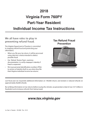  Virginia Form 760py 2018