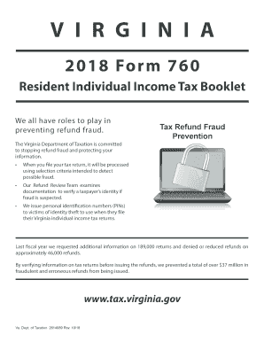  Virginia 760 Resident Form 2018