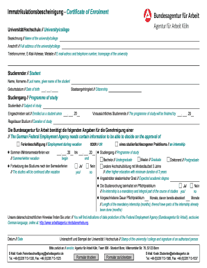  Immatrikulationsbescheinigung 2018-2024