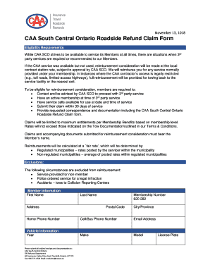 Caa Reimbursement  Form