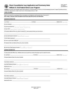 Get and Sign Where Do I Mail My Direct Consolidation Loan Application  Form