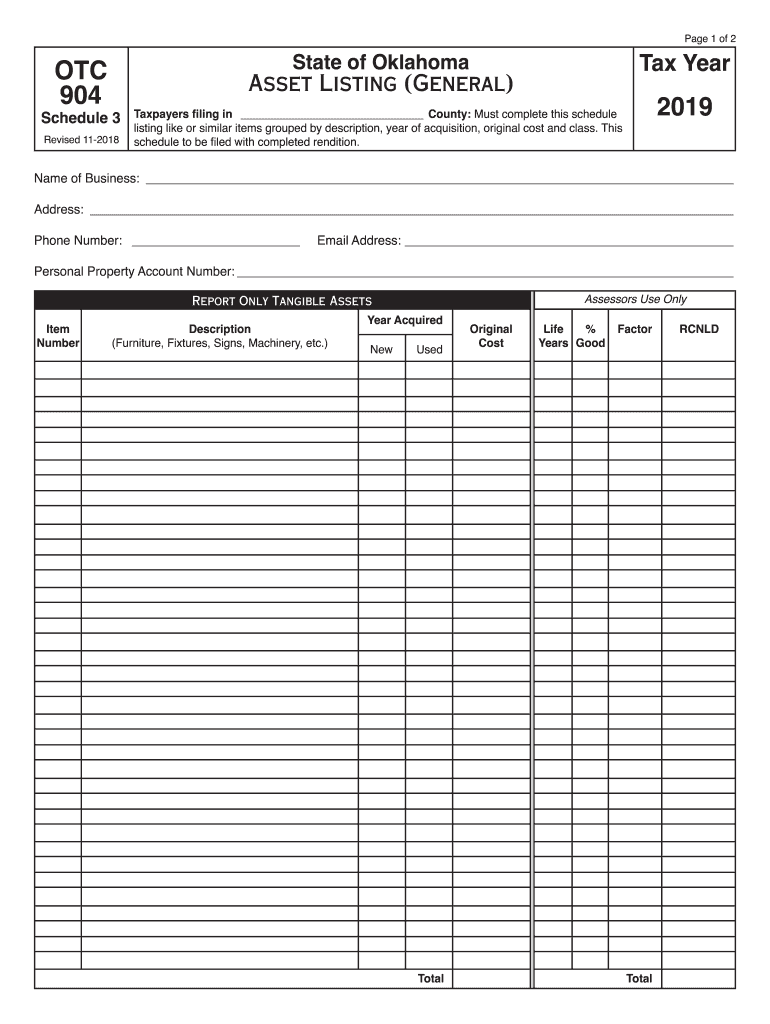  Form 904 2019