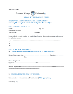Acadermic Form