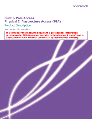 Openreach Pia PDF  Form