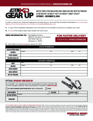  Springfield Gear Up 2018-2024