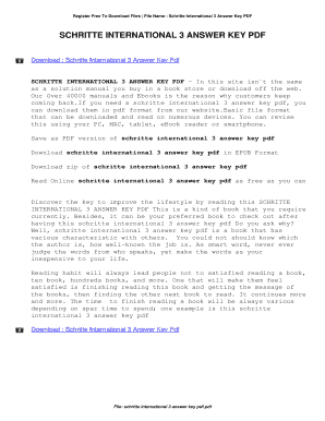 Schritte International 3 Answer Key  Form