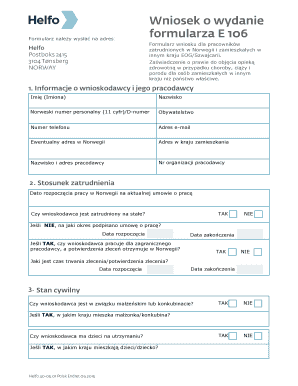 Helfo S1 Form