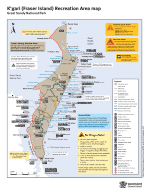 Great Sandy National Park Map  Form