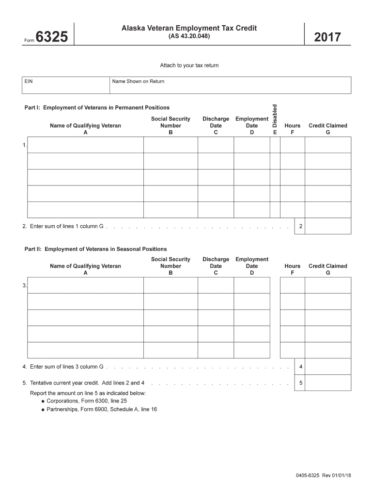  Form 6325 2017