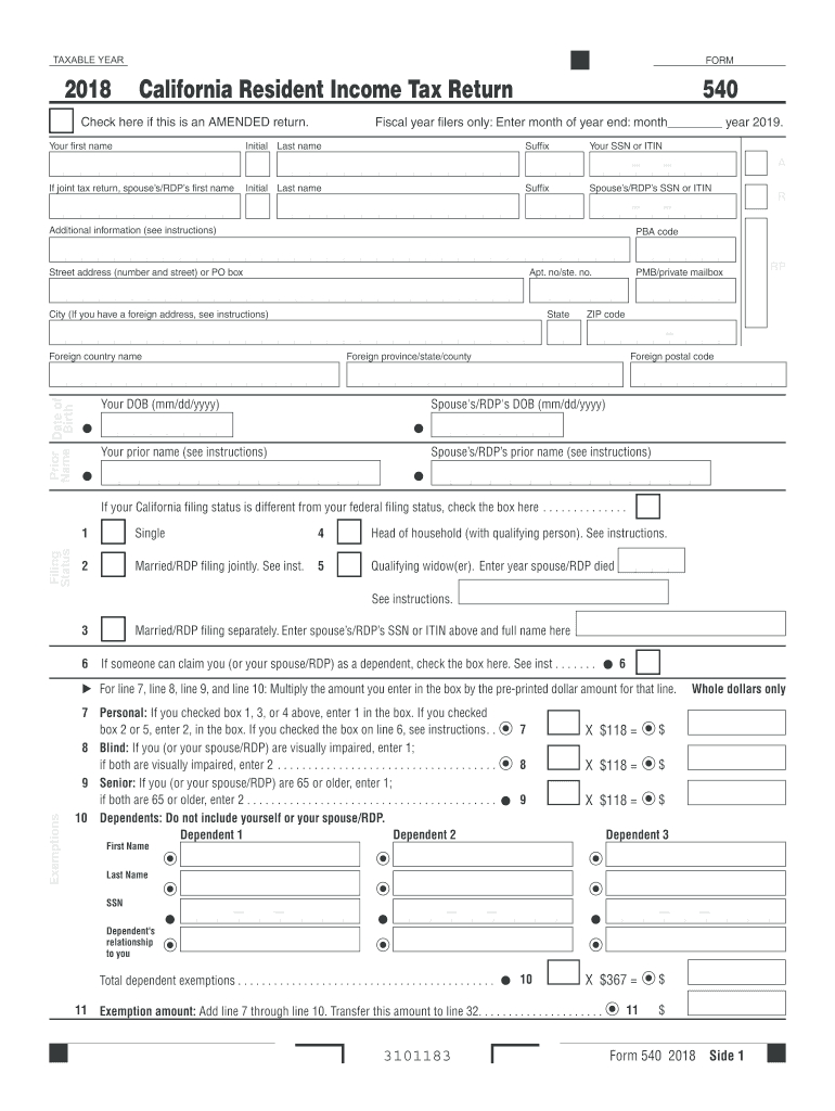 Form California Tax Fill Out And Sign Printable Pdf Template Signnow