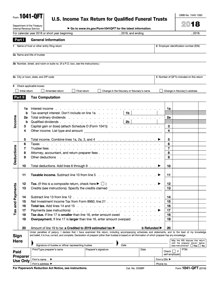 Get and Sign 1041 Qft 2018 Form