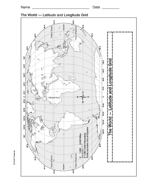 Latitude and Longitude Grid Scott Foresman Social Studies  Form