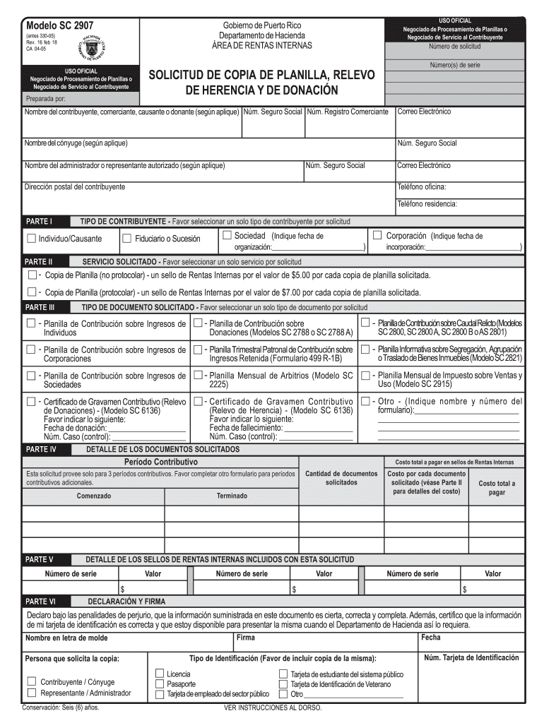  Modelo Sc 2907 Rev 2018