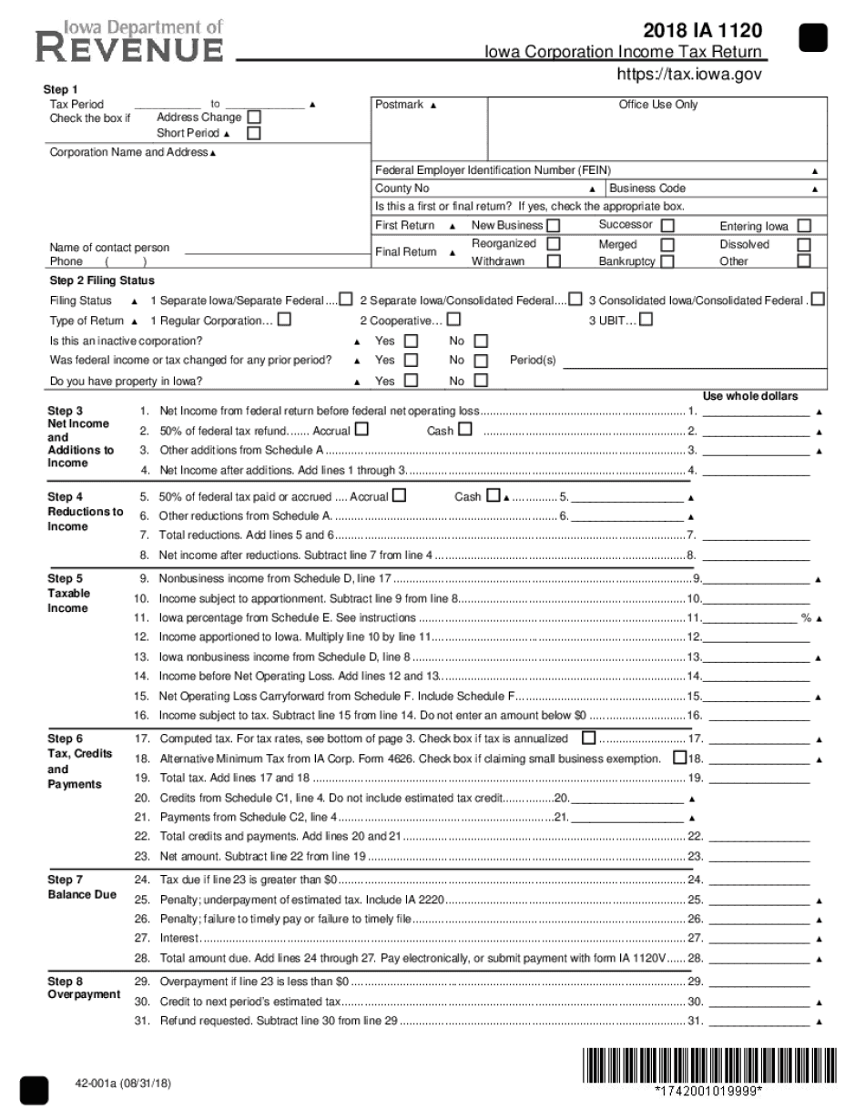 Ia 1120  Form