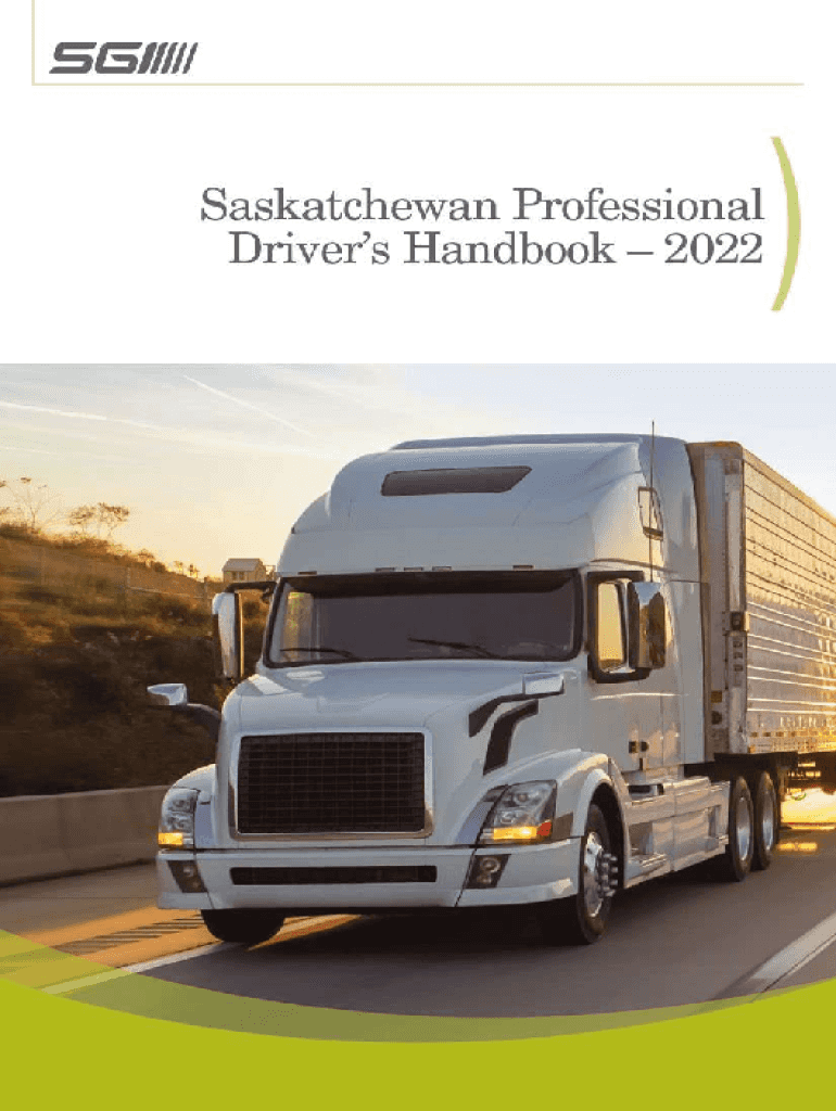 Saskatchewan Professional Drivers Handbook  Form