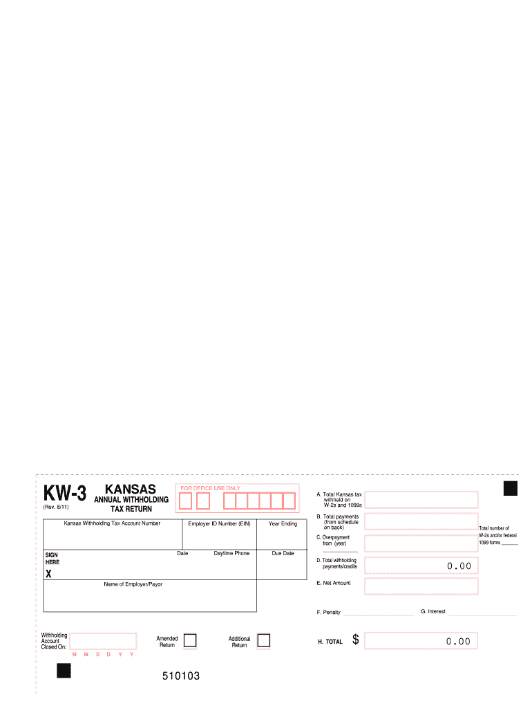  Kansas State Tax Withholding Form 2018-2024
