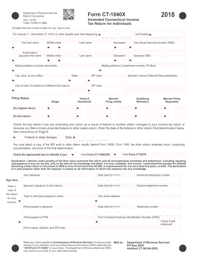  How Do I File an Amended State Return Ct 2018