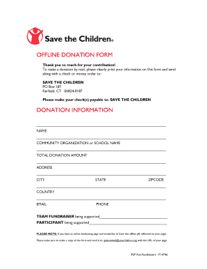 Save the Children Donation  Form