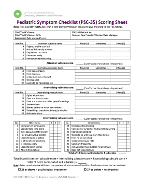 Psc 35 Scoring  Form