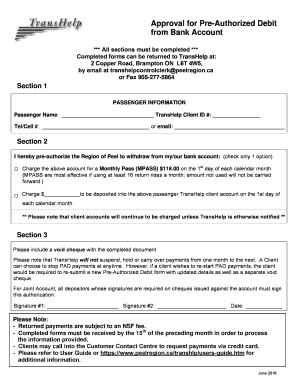 Transhelp Application PDF  Form