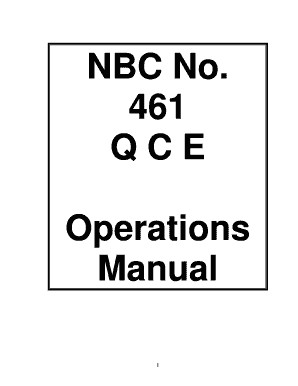 Nbc 461 Qce Forms