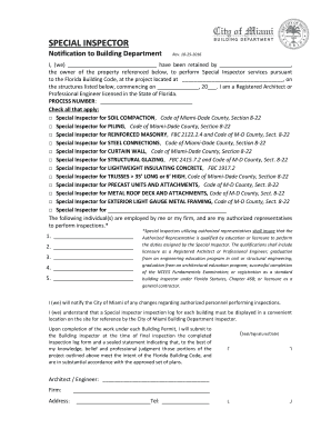 Get and Sign Notification to Building Department 2016-2022 Form