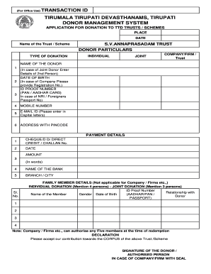 Cdms Ttd  Form