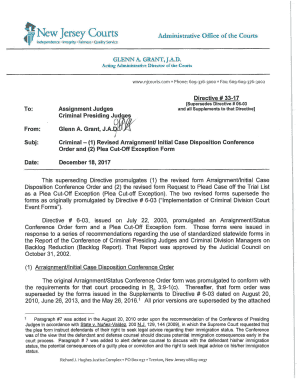 Nj Arraignment Forms