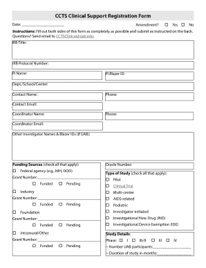  CCTS Clinical Support Registration Form 2017-2024