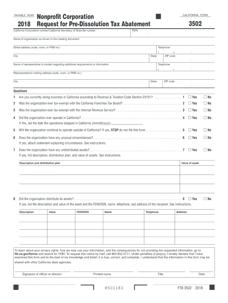  Form 3502 2019