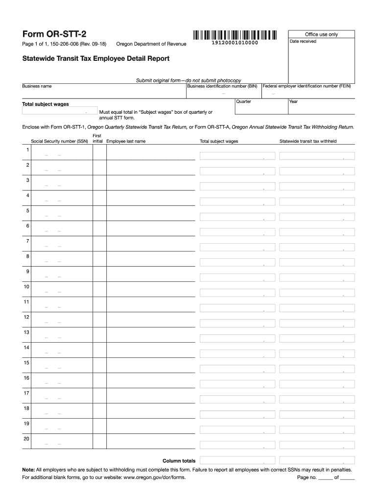  Form or Stt 2 2018