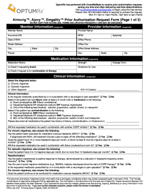 Optumrx Emgality Prior Authorization Form